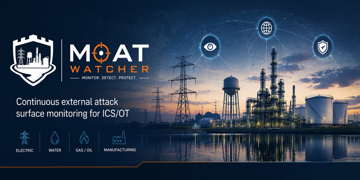 Moat Watcher - Continuous external attack-surface monitoring for ICS/OT